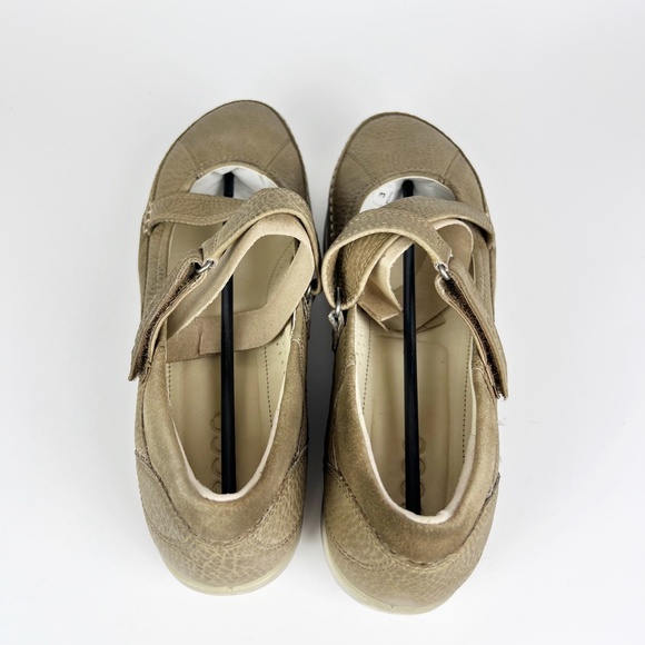 Ecco Cayla Womens Mary Jane Comfort Shoes Crisscross Navajo Brown Leather 40 - Picture 6 of 9